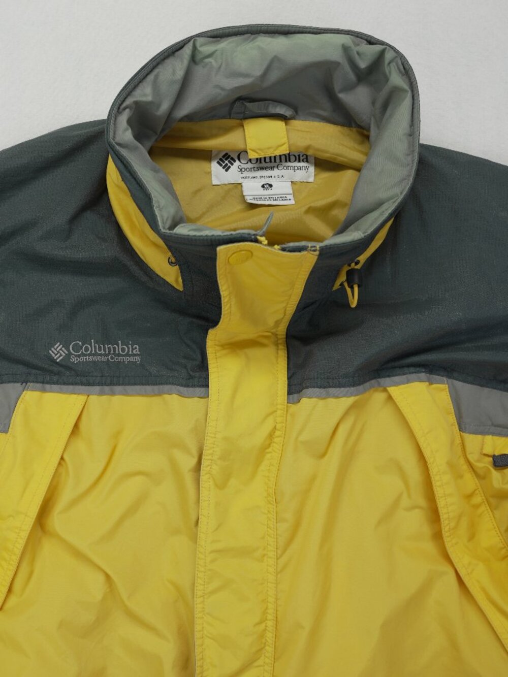 Vintage Columbia Jacket Mens XL Yellow Fire Ridge 3 in 1 Full Zip Y2K Gorpcore